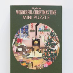 VISSEVASSE Mini Puslespil WONDERFUL CHRISTMAS TIME 31 Brikker