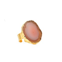 House of Vincent Fingerring - Asger - Beige Agate