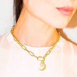 House of Vincent Alchemist Link Chunky Halskde - Forgyldt