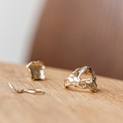 House of Vincent Fingerring - Armageddon - Forgyldt