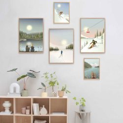 ViSSEVASSE Go Baby Plakat - Cross Country Skiing