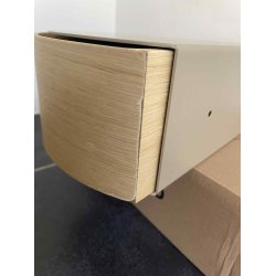 Wallie Hylde m. Skuffe - Gr Beige/Eg - 2-SORTERING