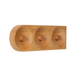 We Do Wood Solid Hook - 3 Hooks - Eg