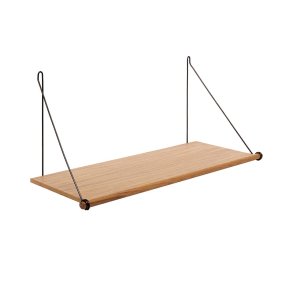 We Do Wood Hylde - Loop Shelf - Eg/Sort