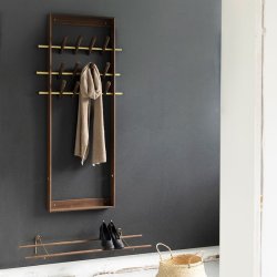 We Do Wood Coat Frame Knagerkke - Rget Eg/Messing