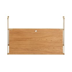 We Do Wood Loop Desk - Eg/Messing