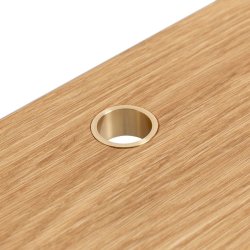 We Do Wood Loop Desk - Eg/Messing