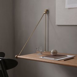 We Do Wood Loop Desk - Eg/Messing