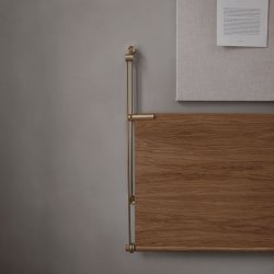 We Do Wood Loop Desk - Eg/Messing