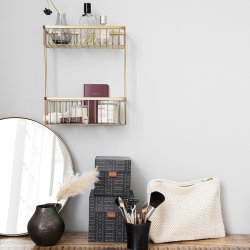 House Doctor Bath Trdkurv Dobbelt - Brstet Messingfinish