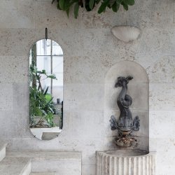 Moebe Oval Vgspejl - Sort