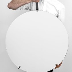 Moebe Rund Vgspejl 70cm - Sort