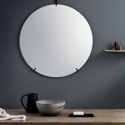 Moebe Rund Vgspejl 70cm - Sort