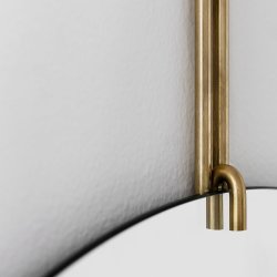 Moebe Rund Vgspejl 30cm - Messing