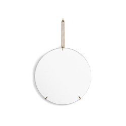 Moebe Rund Vgspejl 30cm - Messing