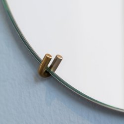 Moebe Rund Vgspejl 70cm - Messing