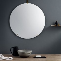 Moebe Rund Vgspejl 70cm - Messing