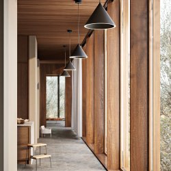 Woud Annular Pendel - Stor - Sort