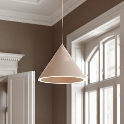 Woud Annular Pendel - Stor - Beige