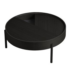 Woud Arc Sofabord - 89 cm - Sort Ask