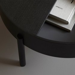Woud Arc Sofabord - 66 cm - Sort