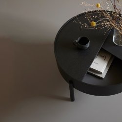 Woud Arc Sofabord - 66 cm - Sort
