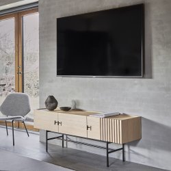 Woud Array Lav Sknk - 150 cm - Hvid Pigmenteret Eg