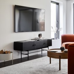 Woud Array Lav Sknk - 150 cm - Sort Eg