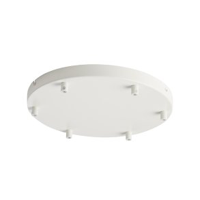 Woud Baldakin Rund m/ 6 Lampeudtag Hvid