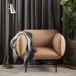 Woud Cono Gulvlampe - Satin