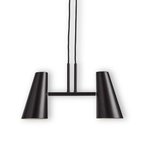 Woud Cono Pendel m. 2 Skrme - Sort