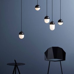 Woud Dot Pendel - Mellem - Sort