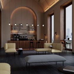 Woud Dot Pendel - Mellem - Sort