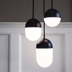 Woud Dot Pendel - Lille - Sort