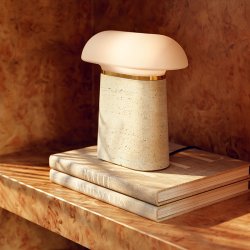 Woud Nova Bordlampe Travertin