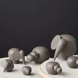 Woud Nunu Elefant - Taupe - Lille