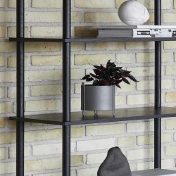 Woud Pidestall Flowerpot - Lille - Taupe