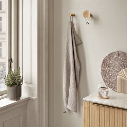 Woud Pidestall Flowerpot - Lille - Taupe