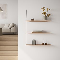 Woud Pidestall Flowerpot - Lille - Taupe