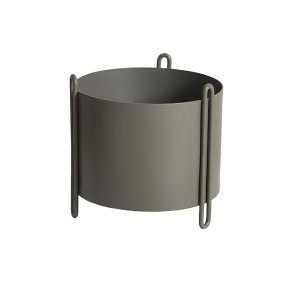 Woud Pidestall Flowerpot - Lille - Taupe