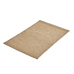 Woud Rombo Mtte Hvid/Brun 60x90 cm