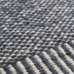 Woud Rombo Mtte Hvid/Gr 60x90 cm