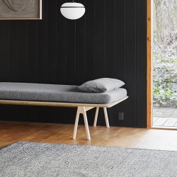 Woud Rombo Tppe Hvid/Gr 75x200 cm