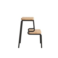 Woud Slalom trappestol - Eg 