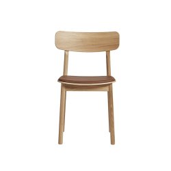Woud Soma Spisebordsstol Olieret Eg m/ Lder