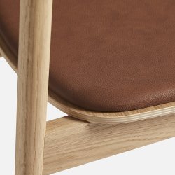 Woud Soma Spisebordsstol Olieret Eg m/ Lder