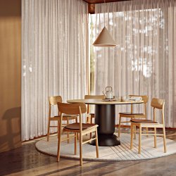 Woud Soma Spisebordsstol Olieret Eg m/ Lder