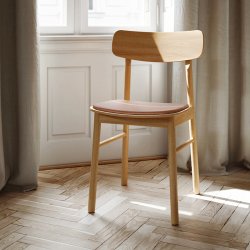 Woud Soma Spisebordsstol Olieret Eg m/ Lder