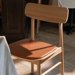 Woud Soma Spisebordsstol Olieret Eg m/ Lder