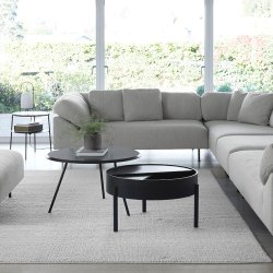 Woud Soround Sofabord - : 75 cm / H: 44,5 cm - Sort Ask